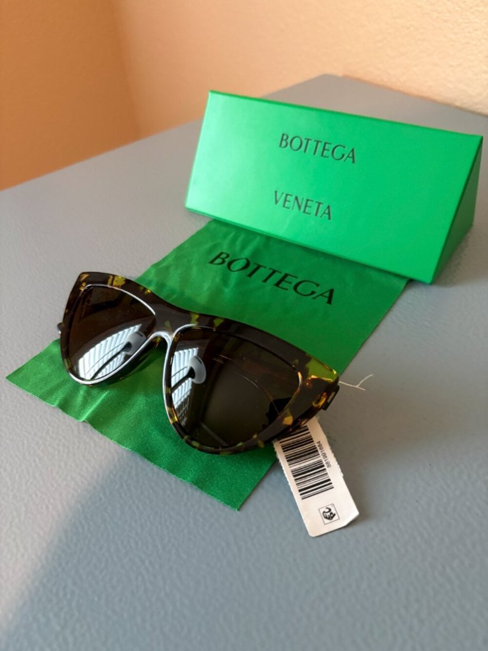Bottega Veneta V1018S 57mm Cat-Eye Sunglasses/Havana/Havana Brown-NEW with Tags
